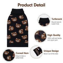 CuteBone high collar knit keeps neck warm during walks.