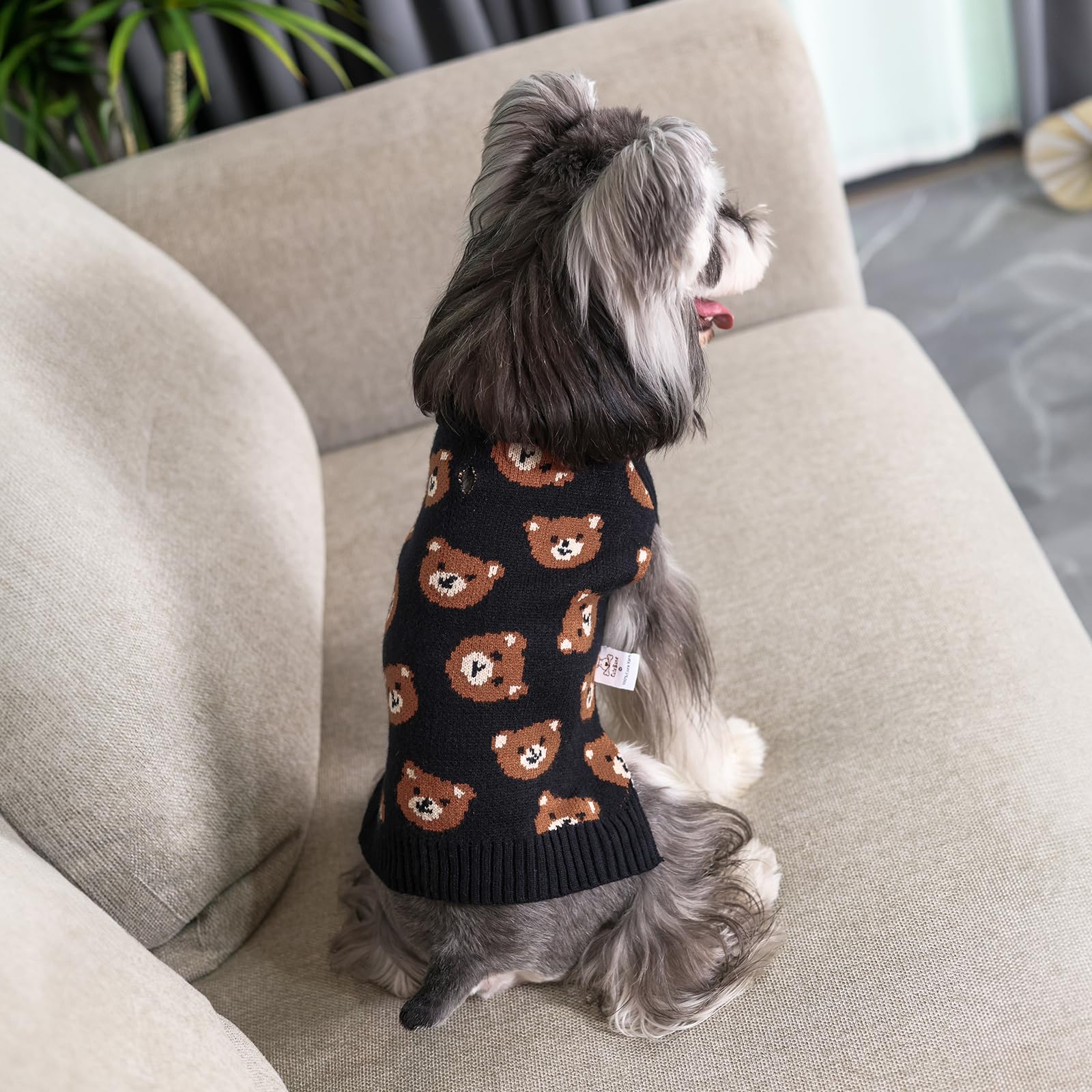 CuteBone knit pattern detail adds cute style to photos.