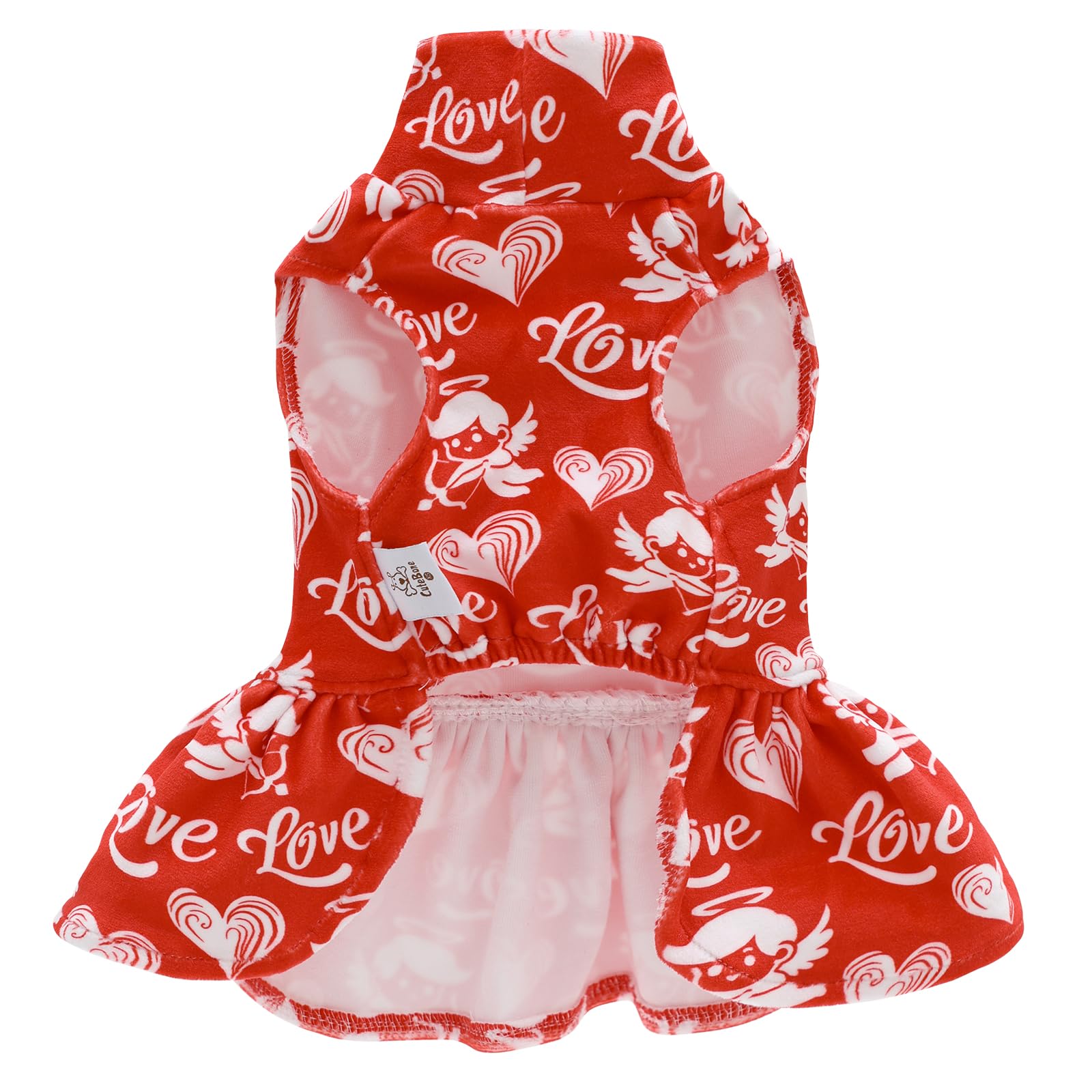 CuteBone Turtleneck Velvet Dress close-up fabric texture feels soft and breathable.