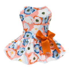 CuteBone velvet dress front view on a small dog for stylish comfort