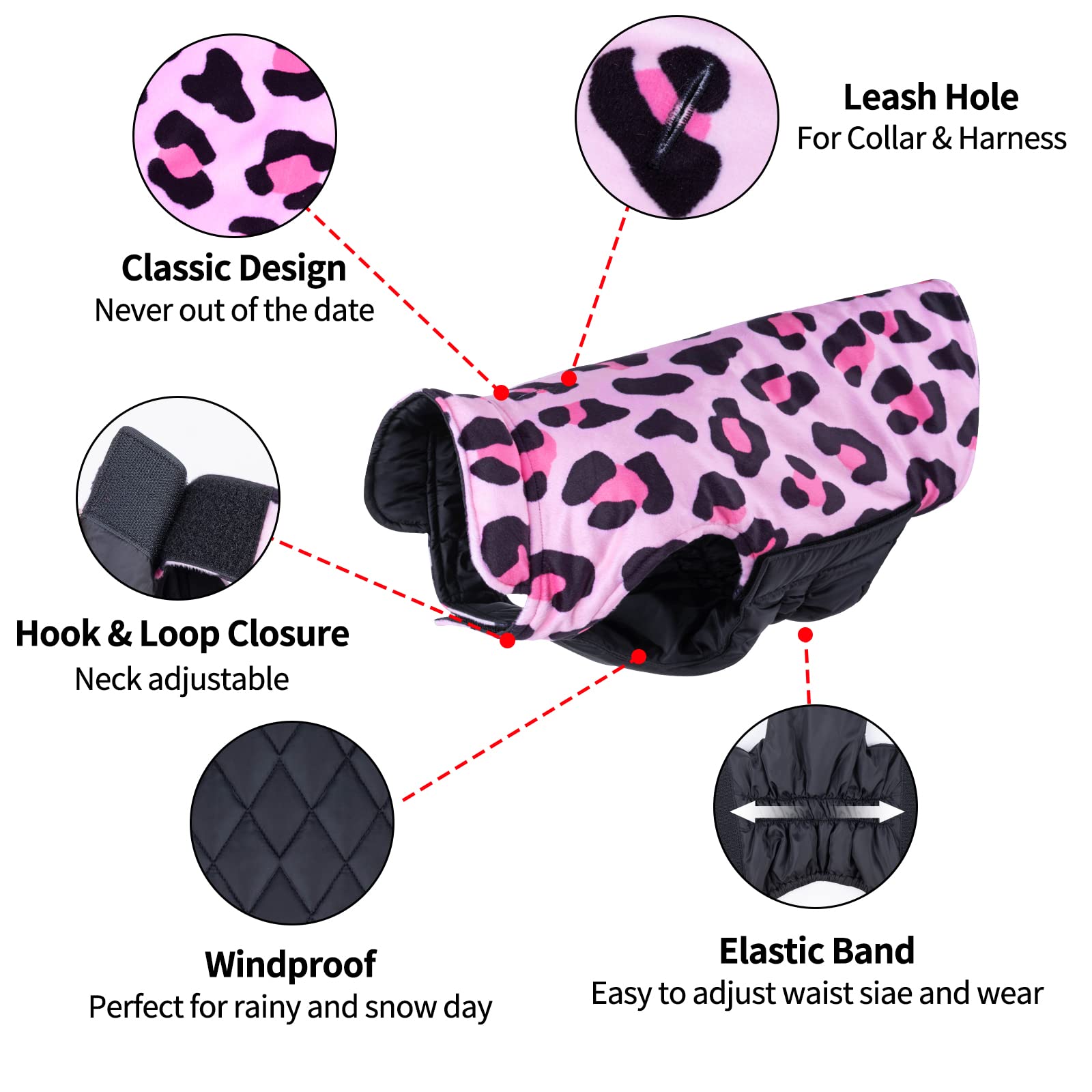 CuteBone winter coat fleece interior emphasizes soft warmth against chill.