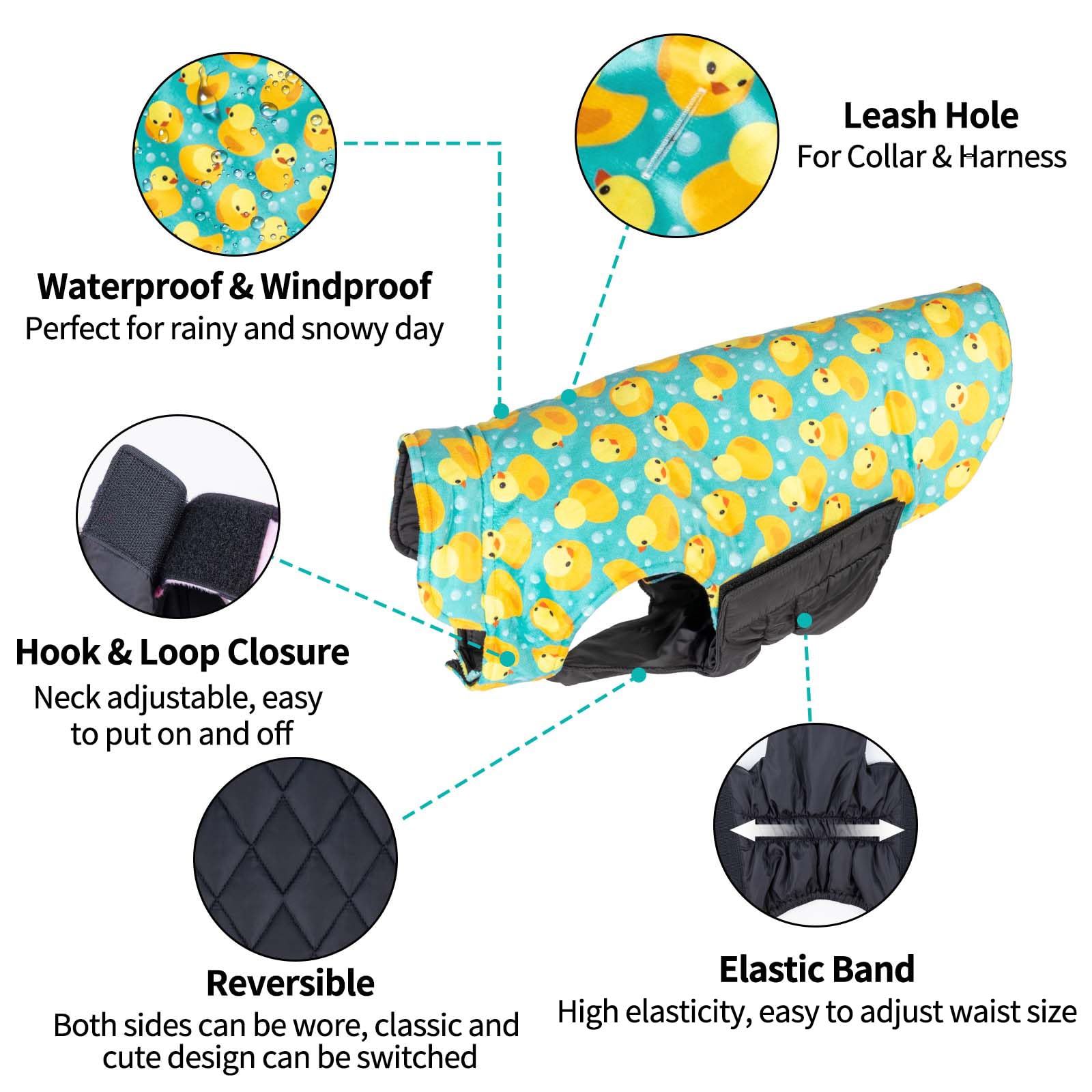 CuteBone winter dog jacket windproof design blocks wind for warmth on cold days.