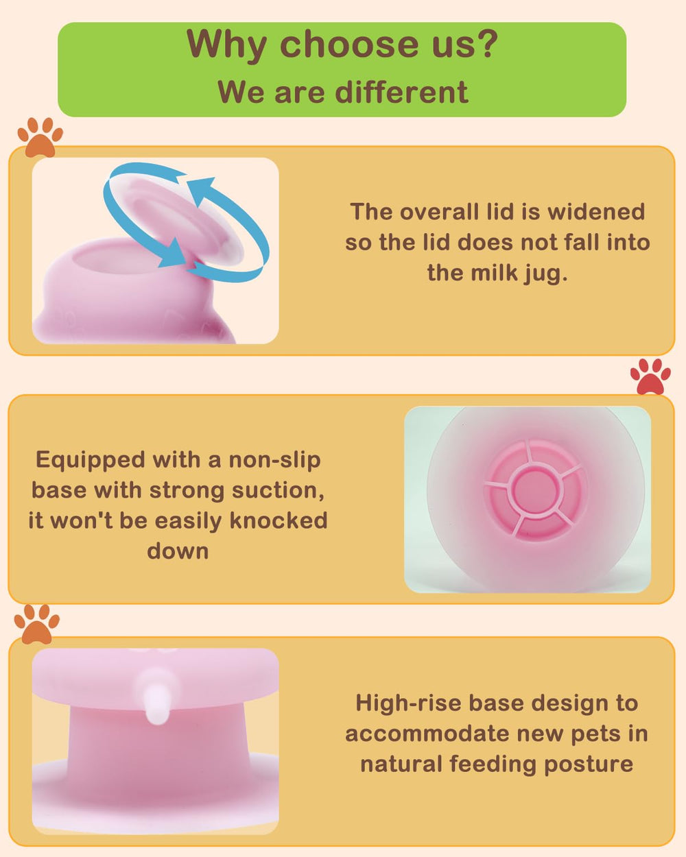 CUTENNIOU durable, easy-clean silicone feeder for repeated use