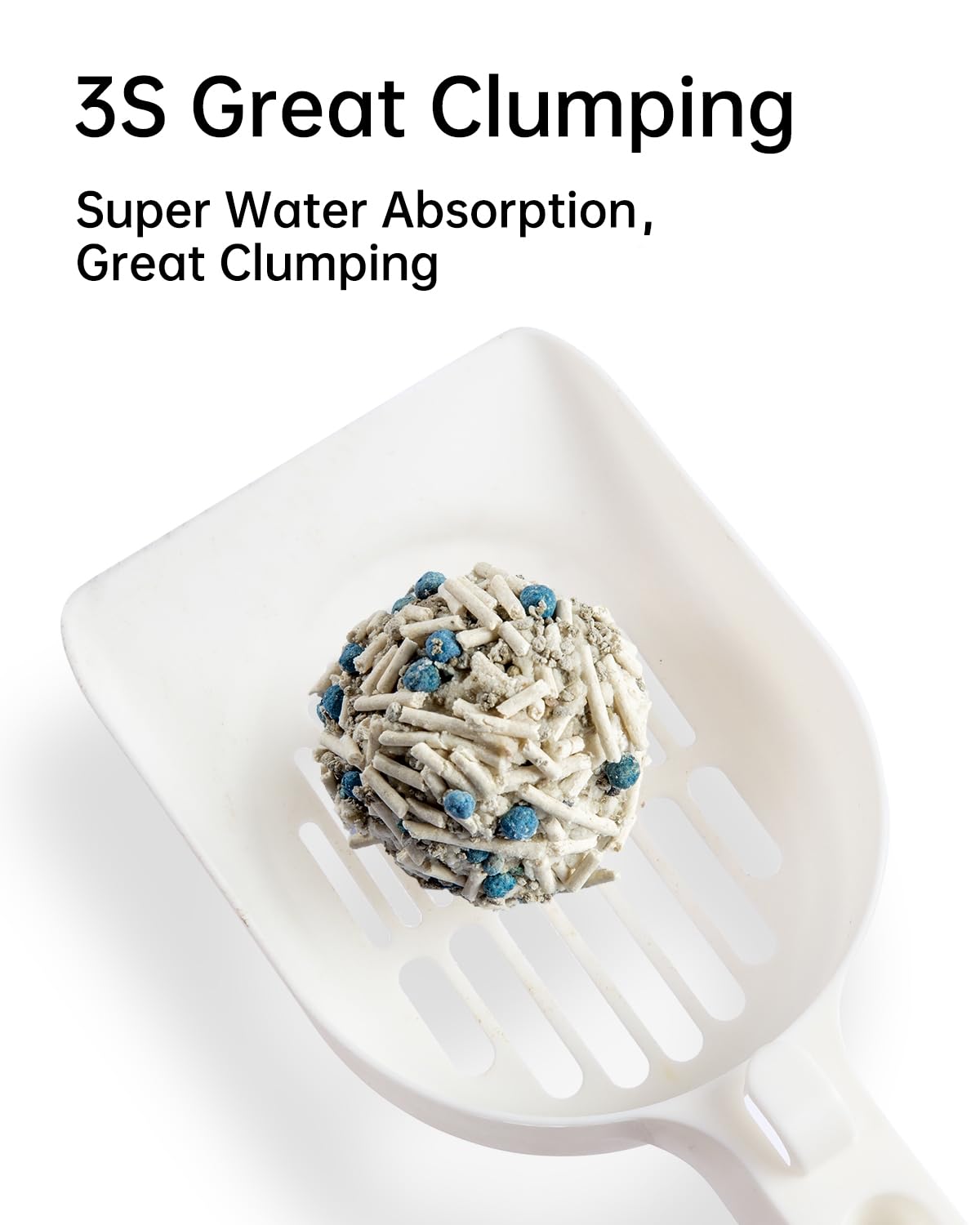 CUTEPOL tofu-bentonite-blend-detail demonstrates eco-friendly materials with solid clumping performance.