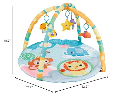 Durable, easy-clean surface of Cutie Patootie Playhouse Gym supports simple maintenance.