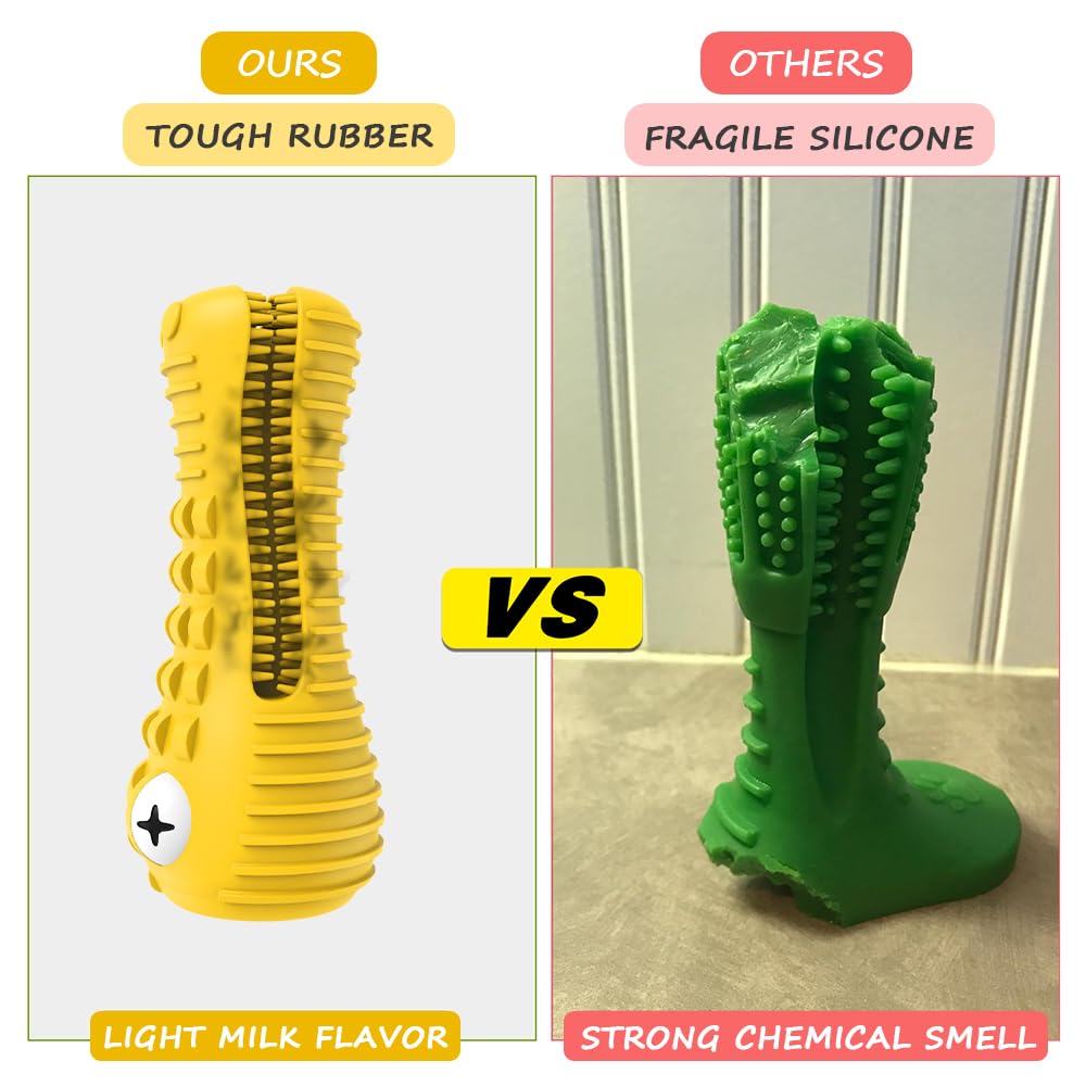 Cutiful dog toy includes cleaning brush for easy maintenance