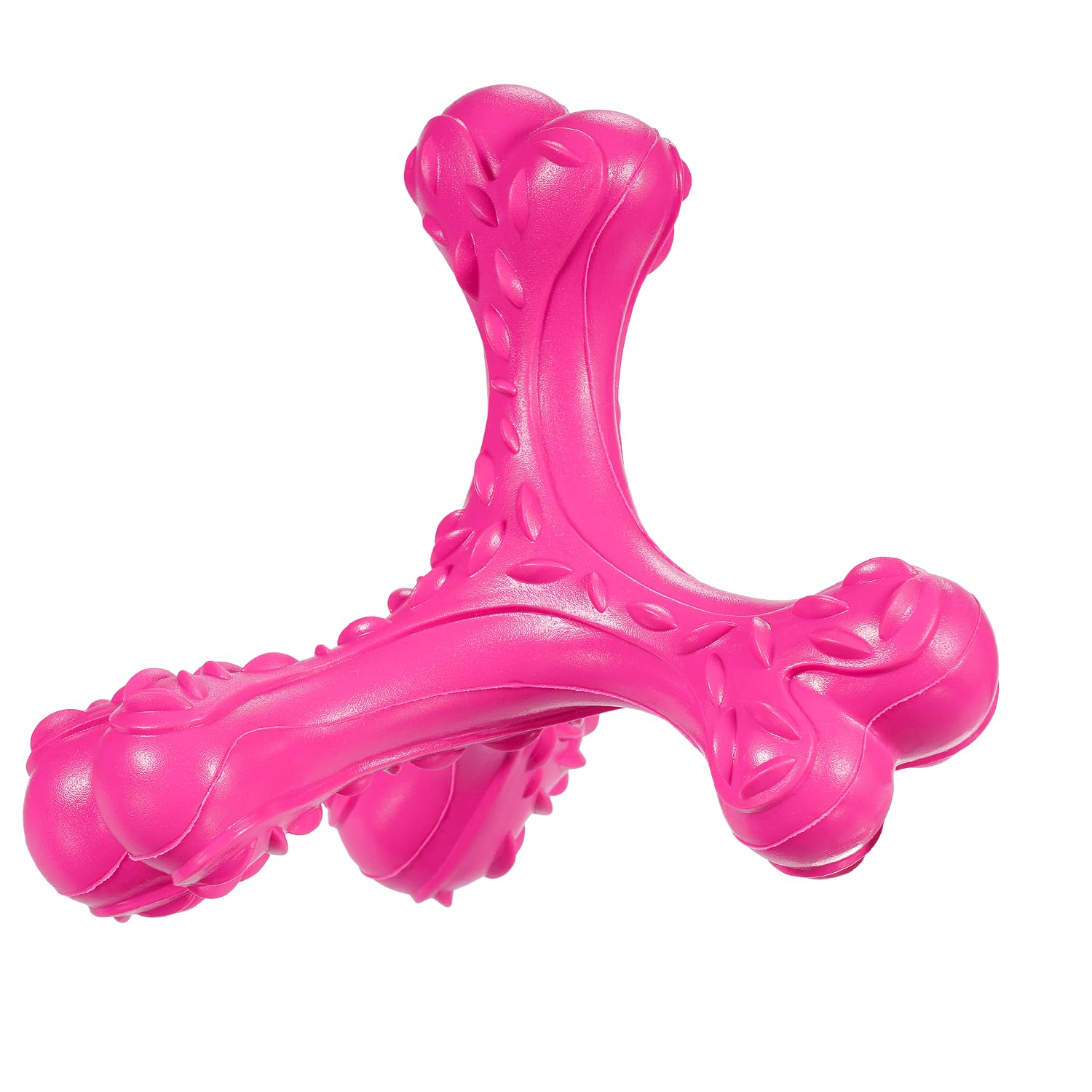 CVALIN pink dog chew toy indestructible design for aggressive chewers