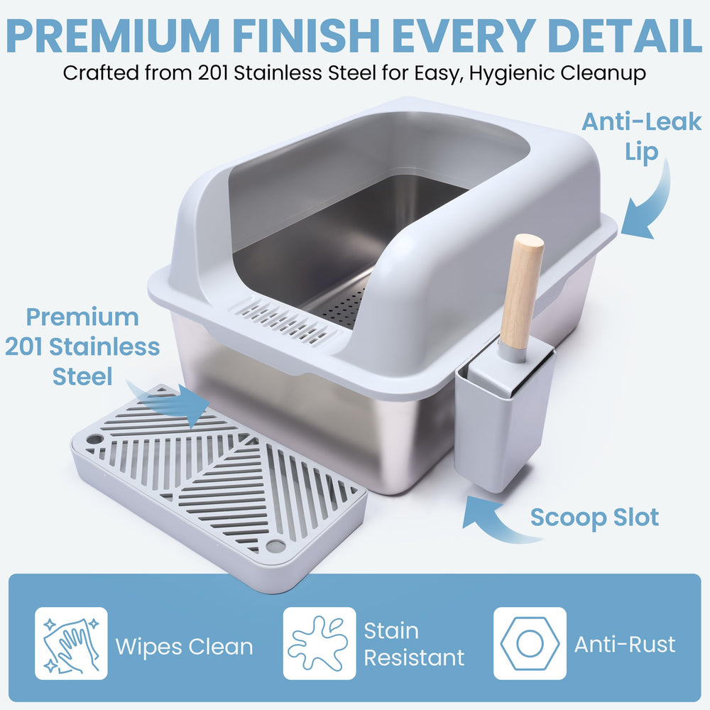 CVG GOODS XL non-slip feet keep the box steady during busy times.