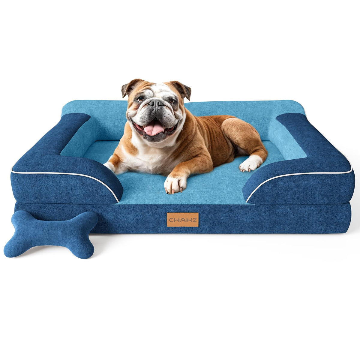 CWAWZ dog bed 36-inch orthopedic foam showcases firm support for joints during naps.