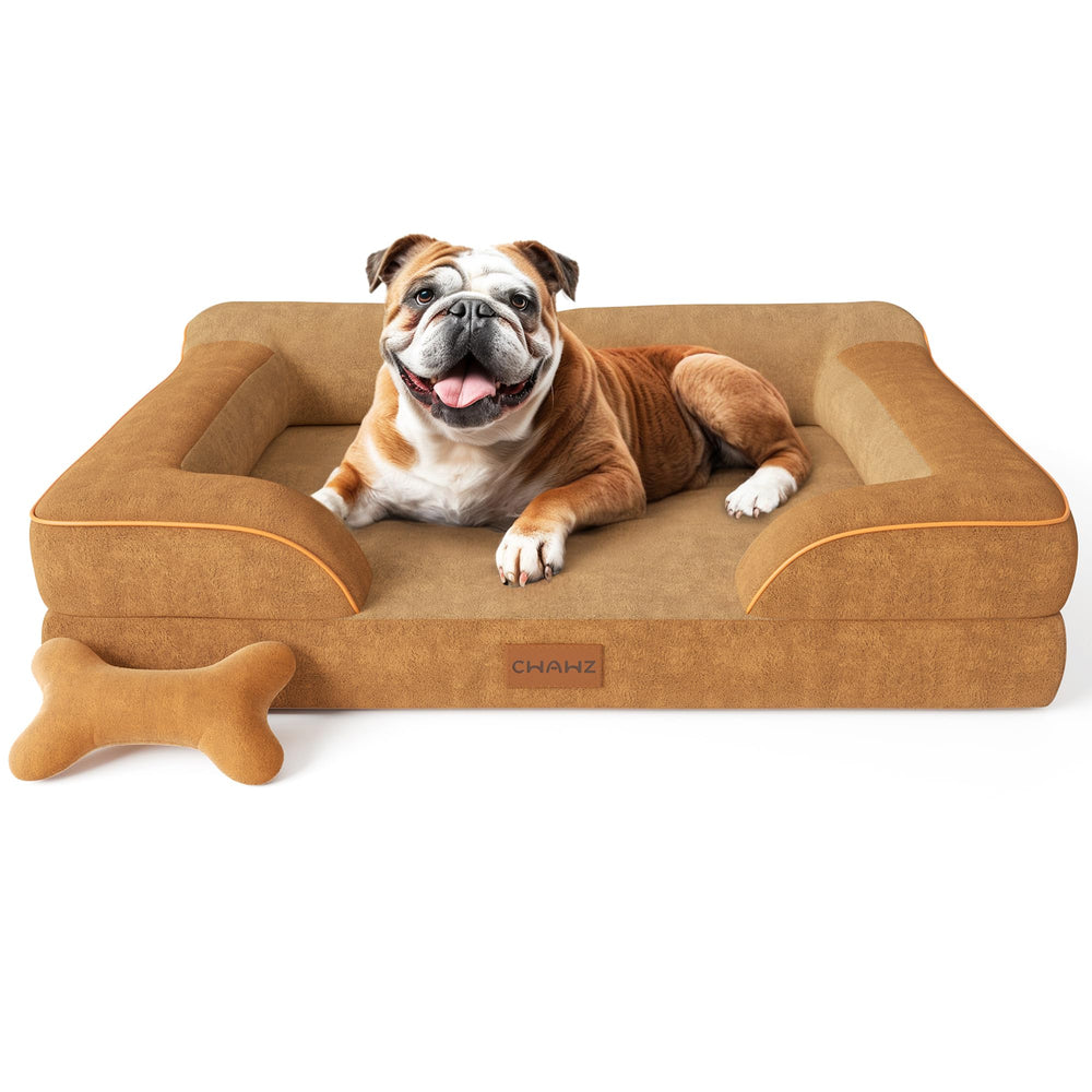 CWAWZ large orthopedic foam bed front view highlighting joint support.