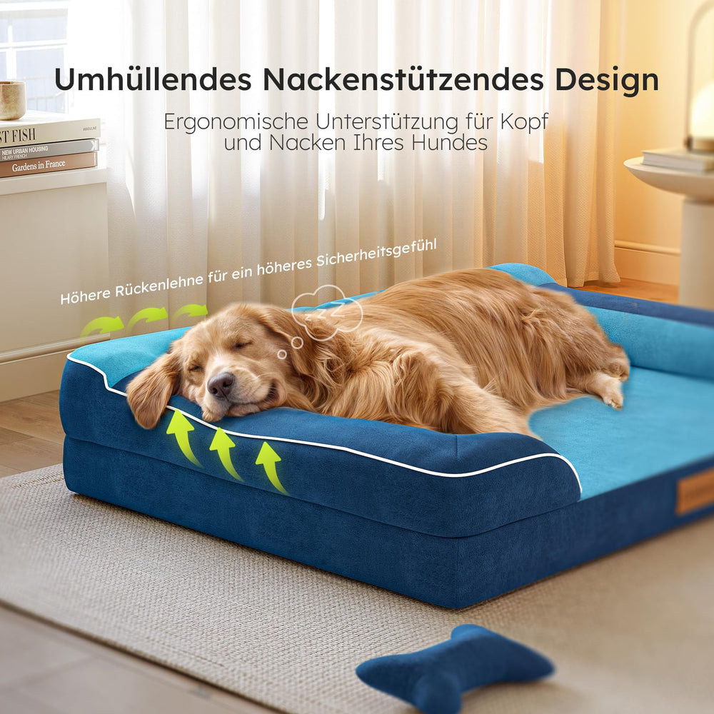 CWAWZ dog bed removable cover keeps cleaning simple with machine washing.