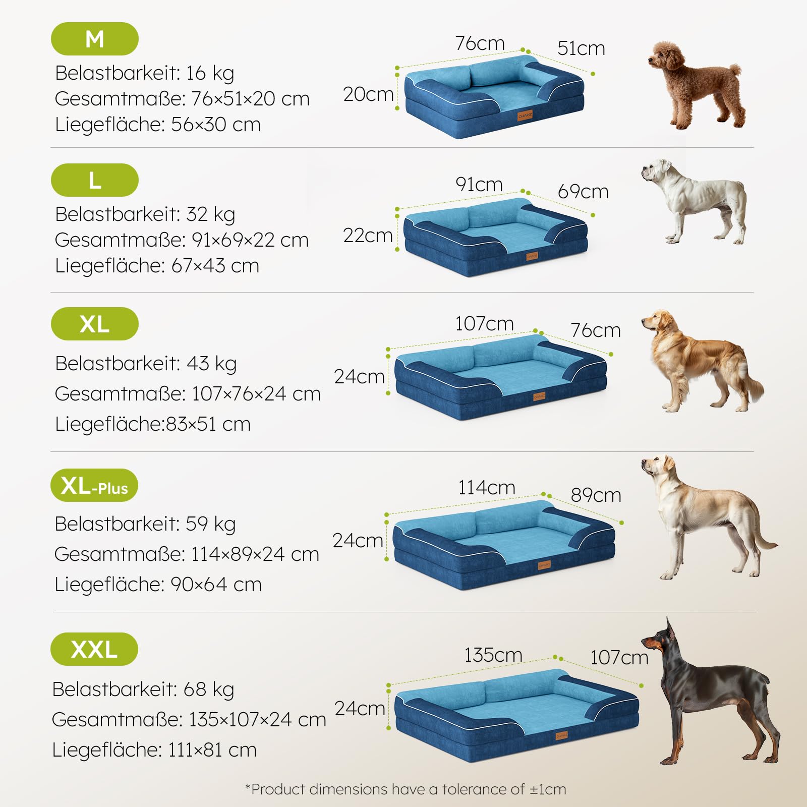 CWAWZ bed comes with bone toy for enrichment and interactive play.