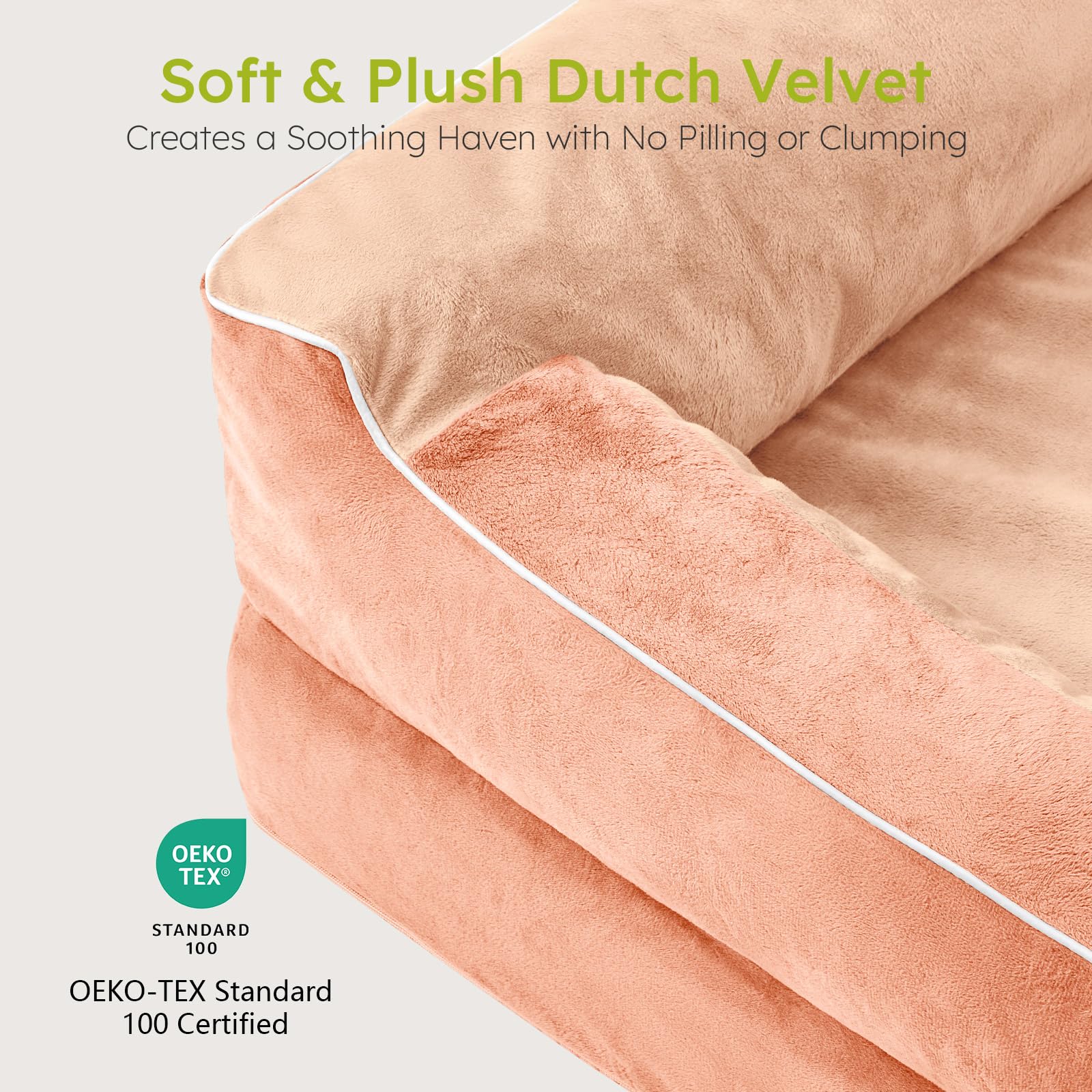 CWAWZ Dutch velvet texture closeup conveys soft plush touch for calmer pets
