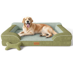 CWAWZ extralarge dog bed front view showing plush velvet and resting area