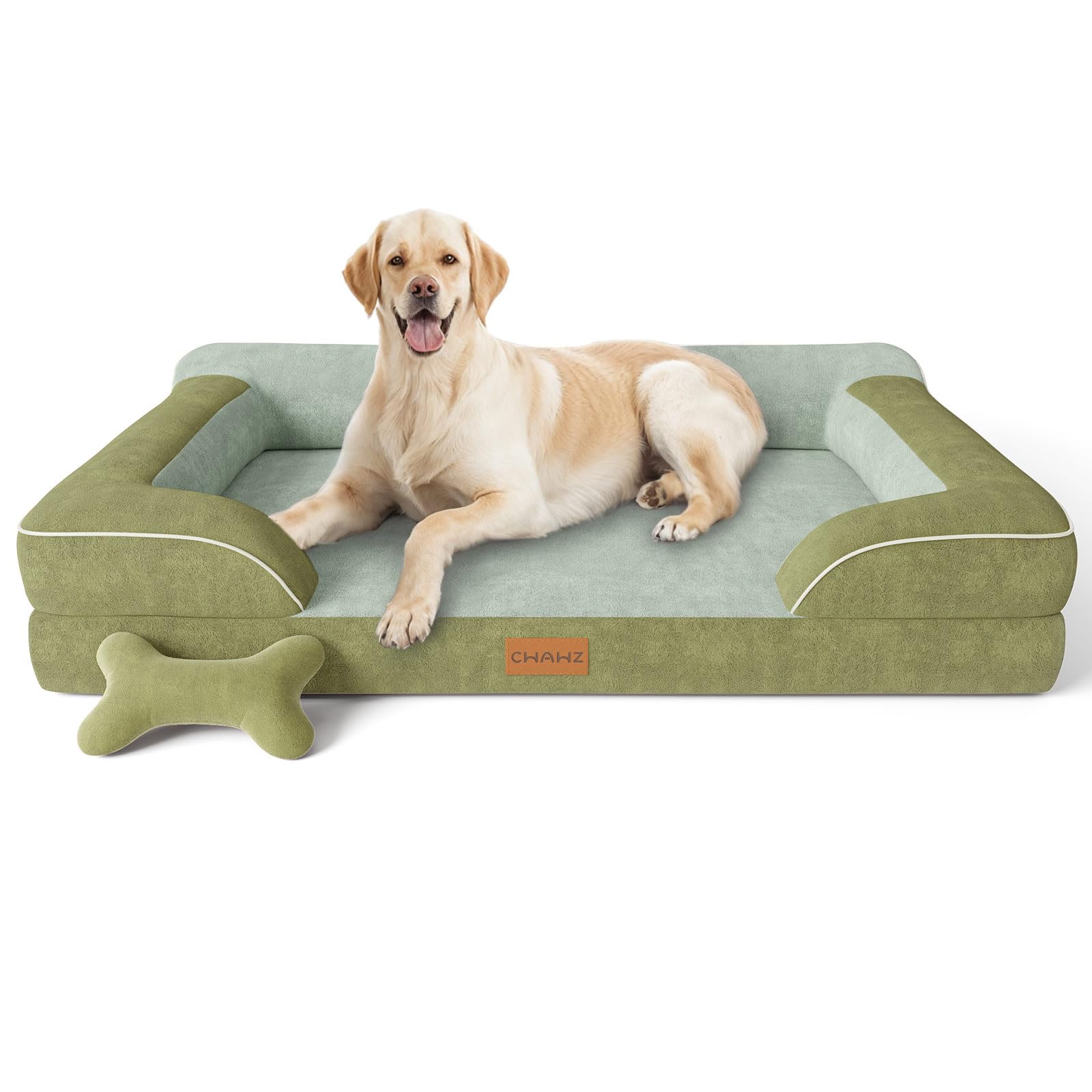 CWAWZ Jumbo Dog Bed orthopedic foam close-up showing supportive structure