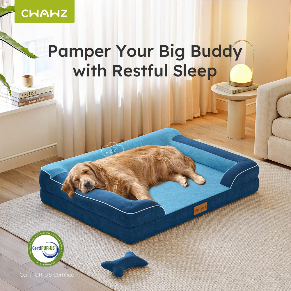 CWAWZ jumbo bed removable cover; machine washable for easy cleaning.
