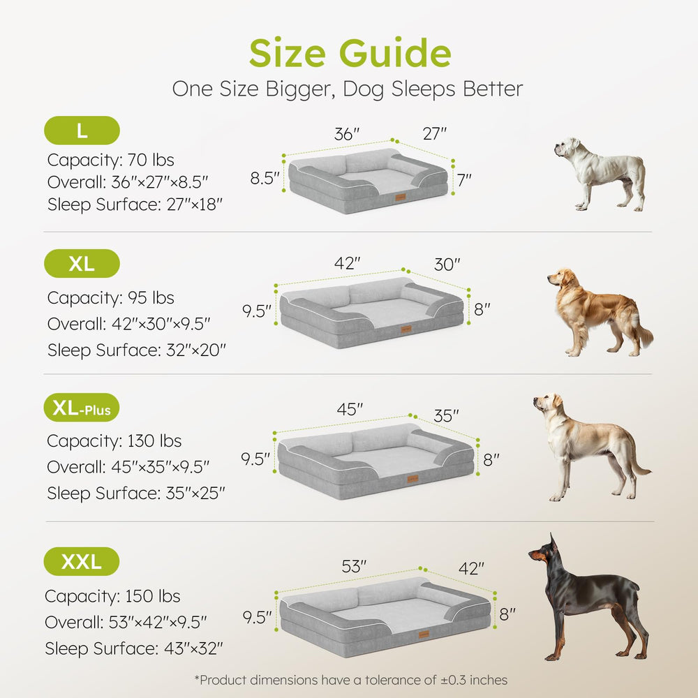 CWAWZ XXL 53-inch full view showcasing generous size for extra-large dogs.