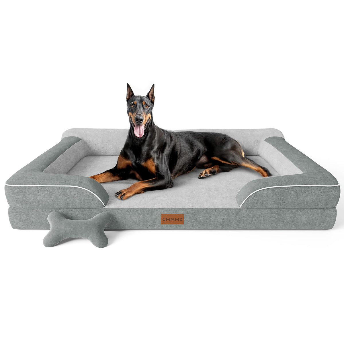 CWAWZ XXL dog bed orthopedic foam close-up showing joint-supporting structure for large dogs.