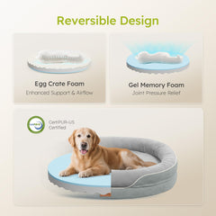 CWAWZ XL cooling dog bed highlighting chill spot for senior dogs