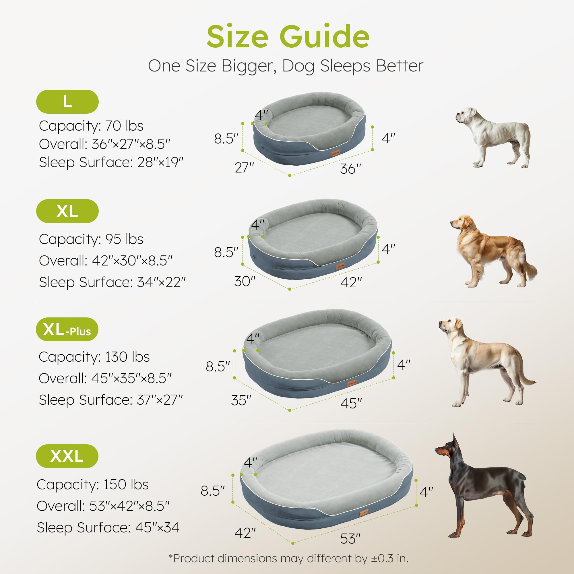CWAWZ XL non-slip bottom keeps bed in place during play