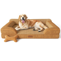 CWAWZ xlarge dog bed cozy-dutch-velvet-cover offers plush comfort for calming naps.