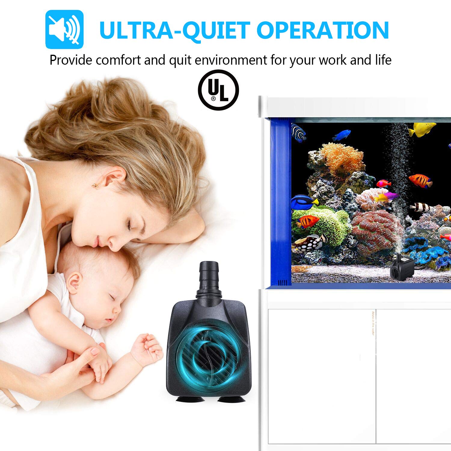 CWKJ Nozzle 0.33in creates finer spray for table fountains.