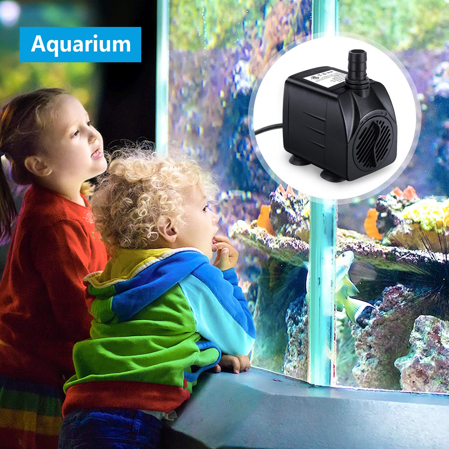 CWKJ Nozzle 0.51in for strong fountain arcs in aquariums.