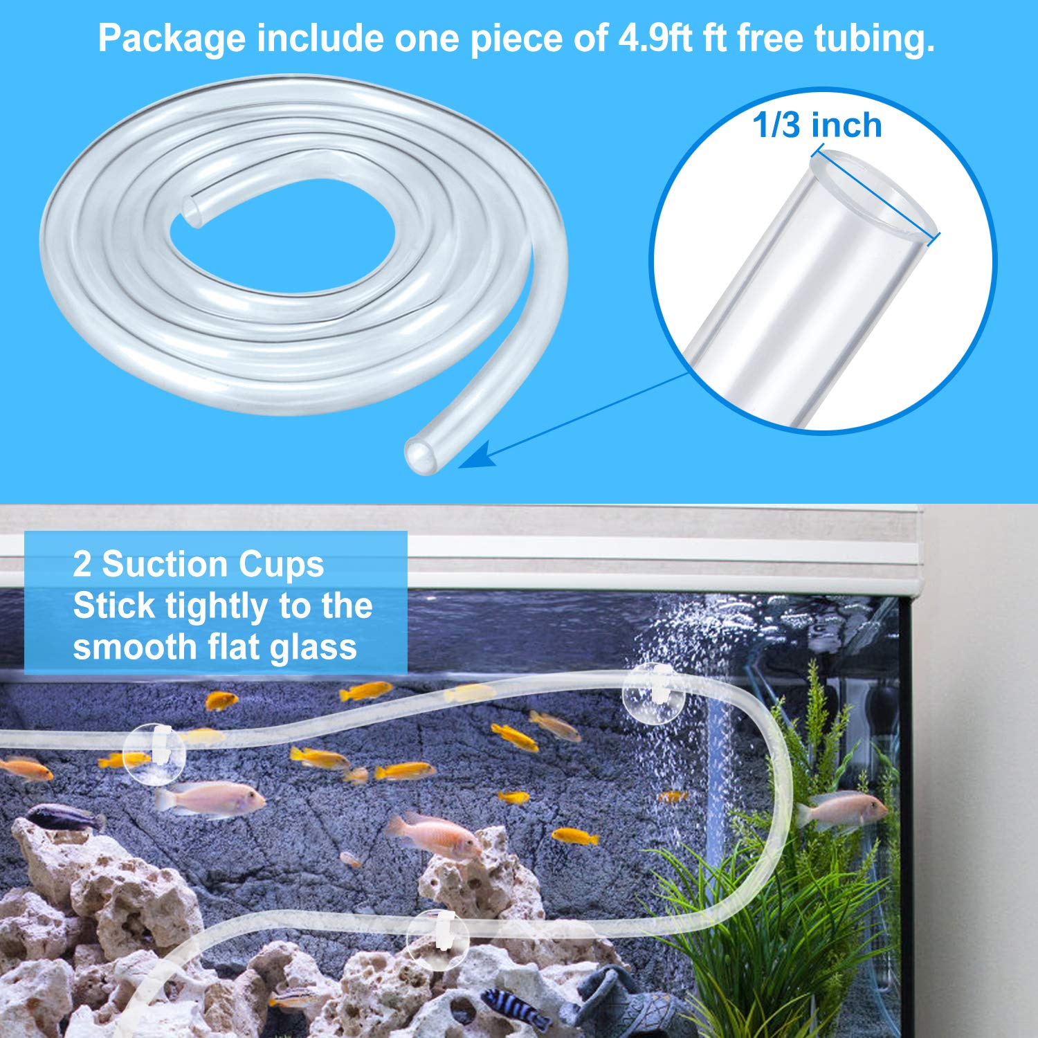 CWKJ Fountain Pump submerged in tank enables versatile indoor and outdoor fountains.