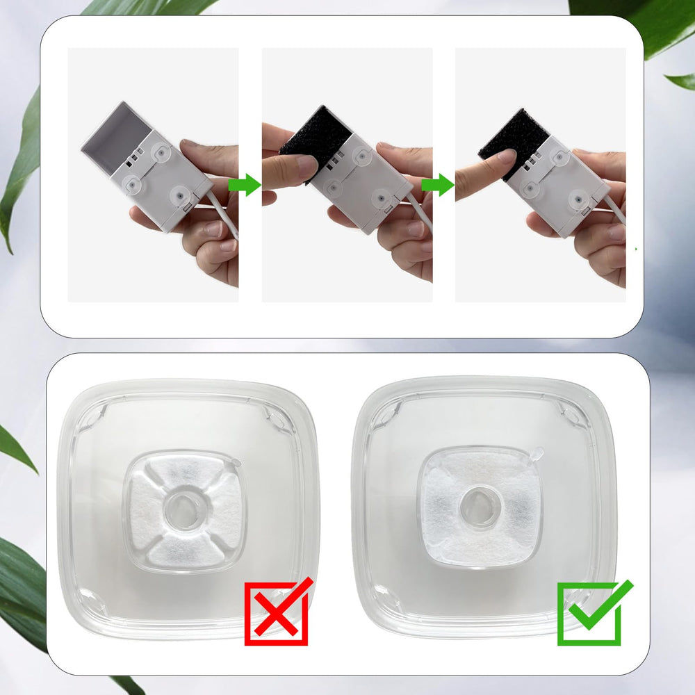 Cylomert cat fountain filters assembly for easy maintenance