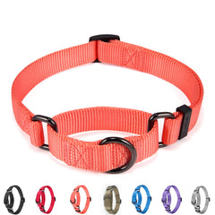 Cyclpet Premium Nylon Martingale Collar front view highlights soft texture and durable hardware.