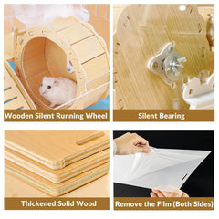 Cycodo hamster cage see-through acrylic sides enable clear observation and ventilation.