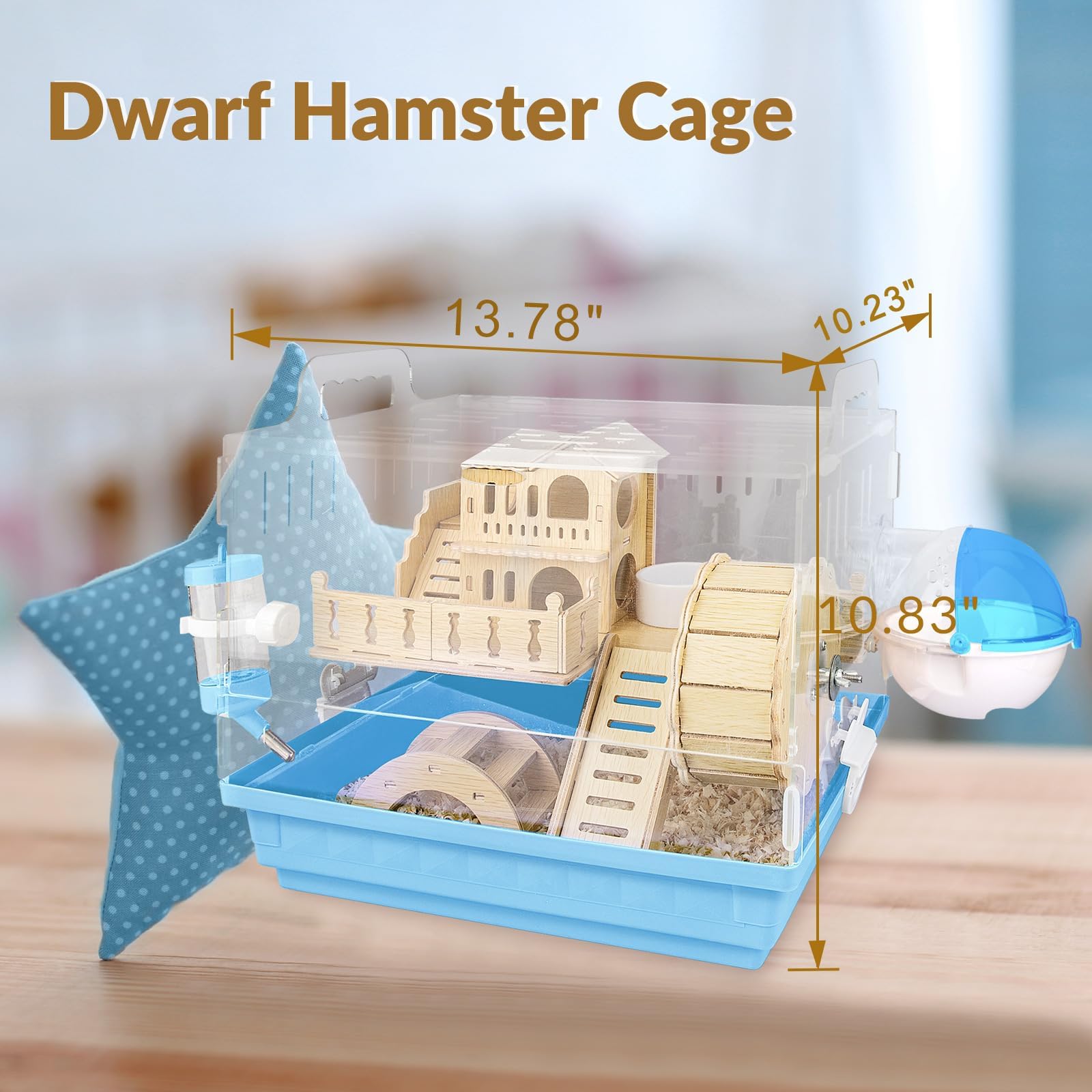 Cycodo wood hideout creates cozy nesting spots for tiny pets.