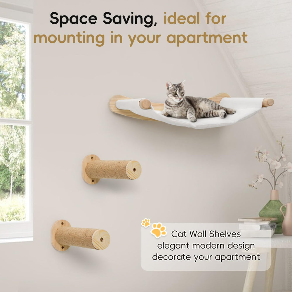 CYDDUP cat wall perches in a modern room offer vertical enrichment.