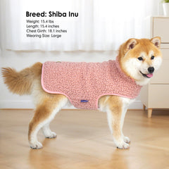 Cyeollo adjustable-strap dog coat ensures easy on and secure fit.