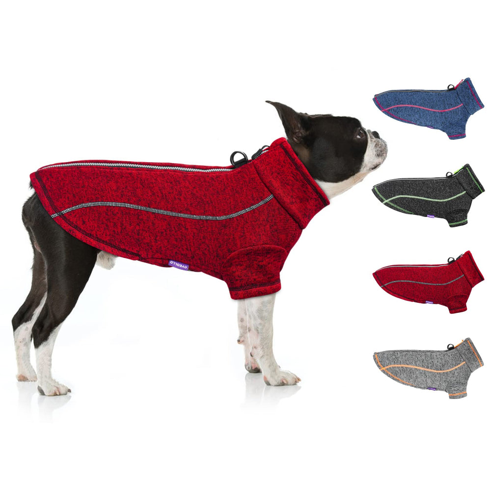 Cyeollo dog coat jacket zipper closure eases quick on-off for small dogs.