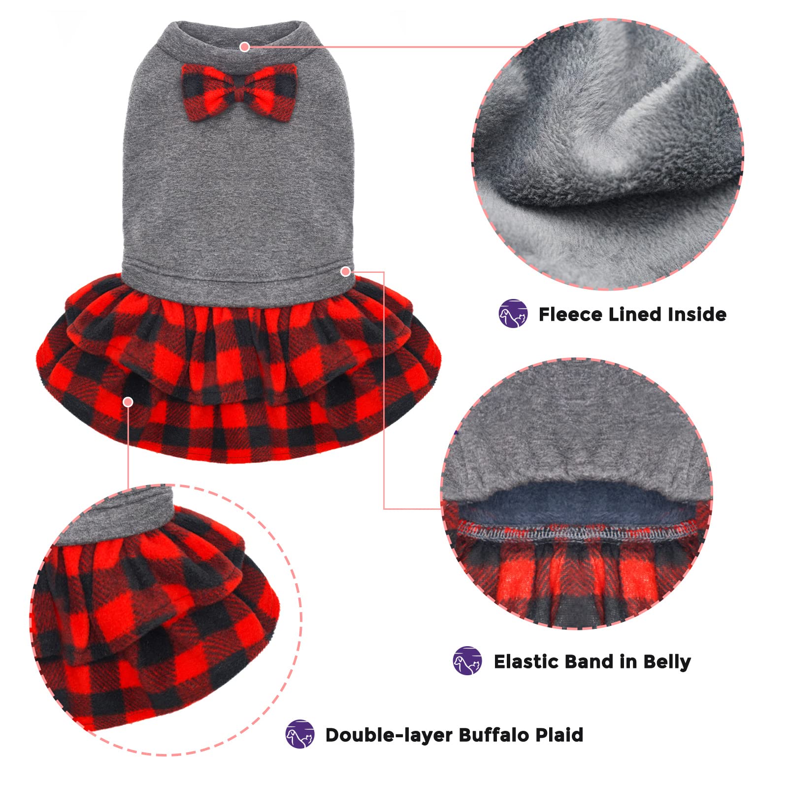cyeollo dog dress gift-ready packaging suitable for dog-loving friends