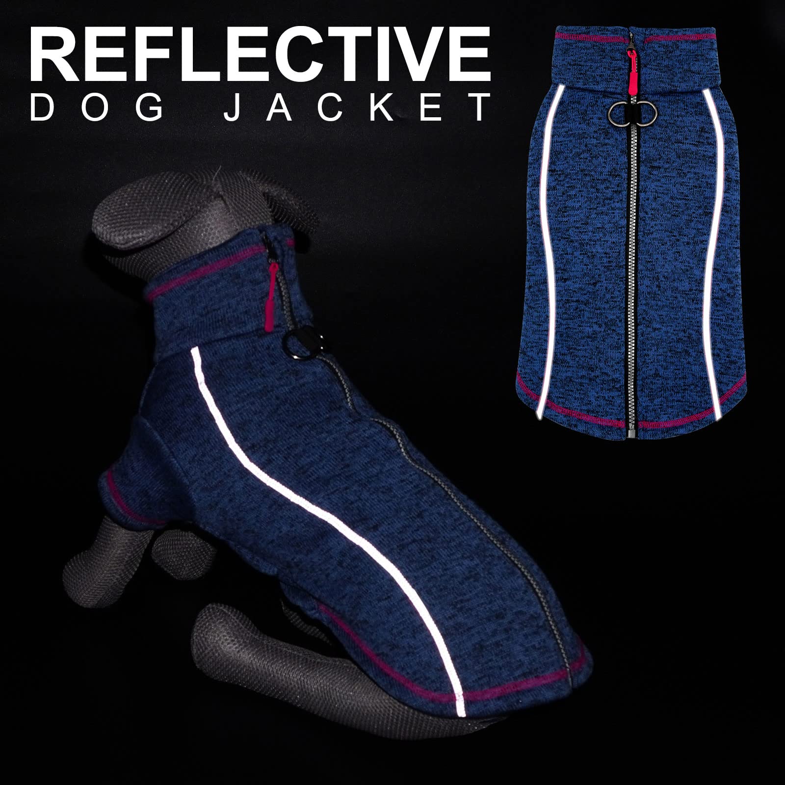 cyeollo warm-fleece-lining keeps medium dogs cozy in chilly weather