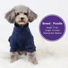 Cyeollo dog pajamas four-legs coverage close-up illustrating full coverage and breathable fleece.