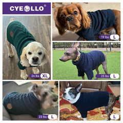 cyeollo dog sweater pink knit detail conveys soft texture.