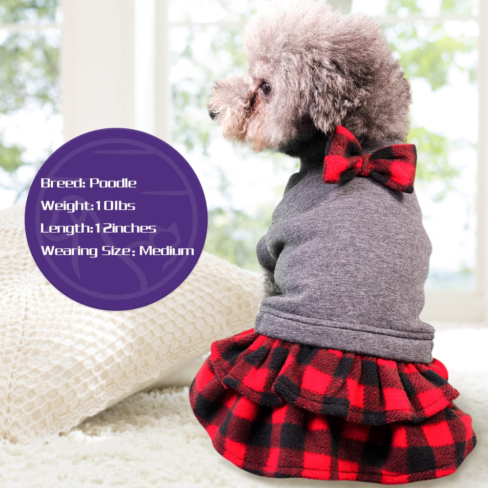 cyeollo dog dress elastic pullover design makes dressing quick and easy