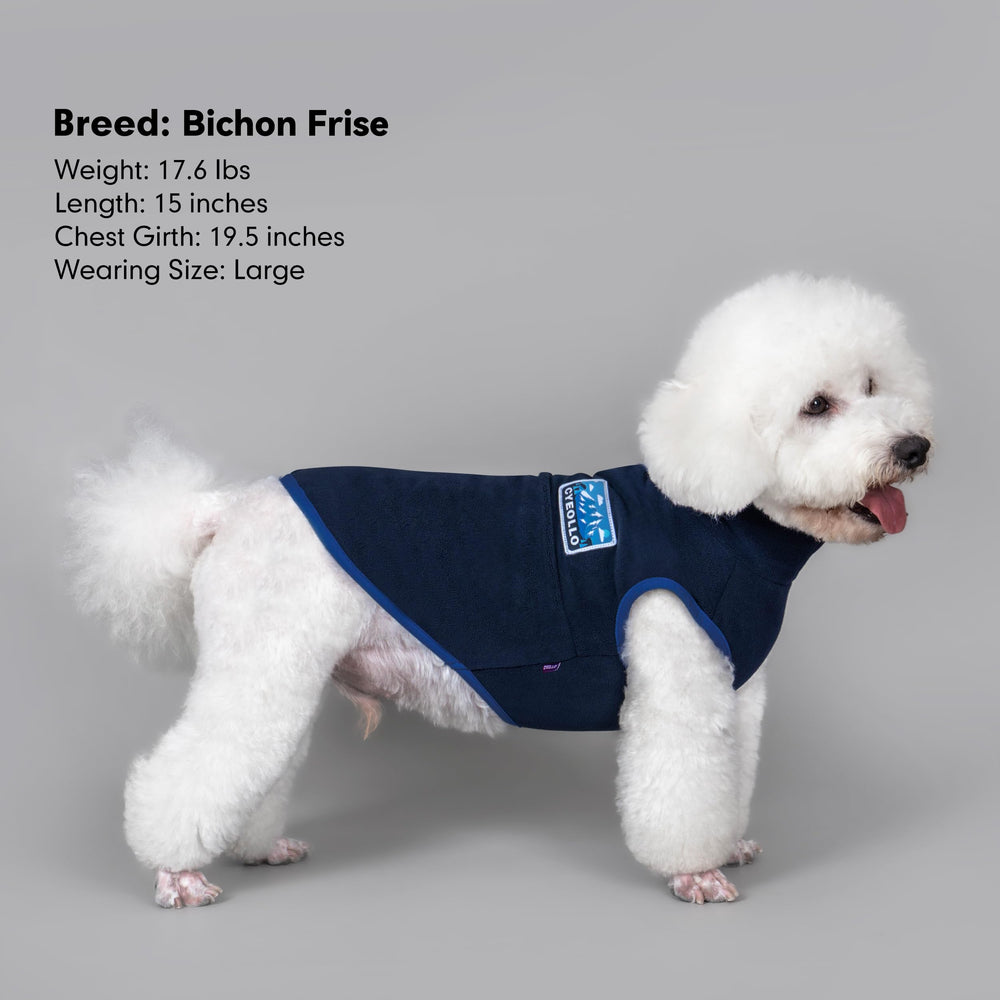 cyeollo fleece dog sweater size-chart guidance helps pick the right fit