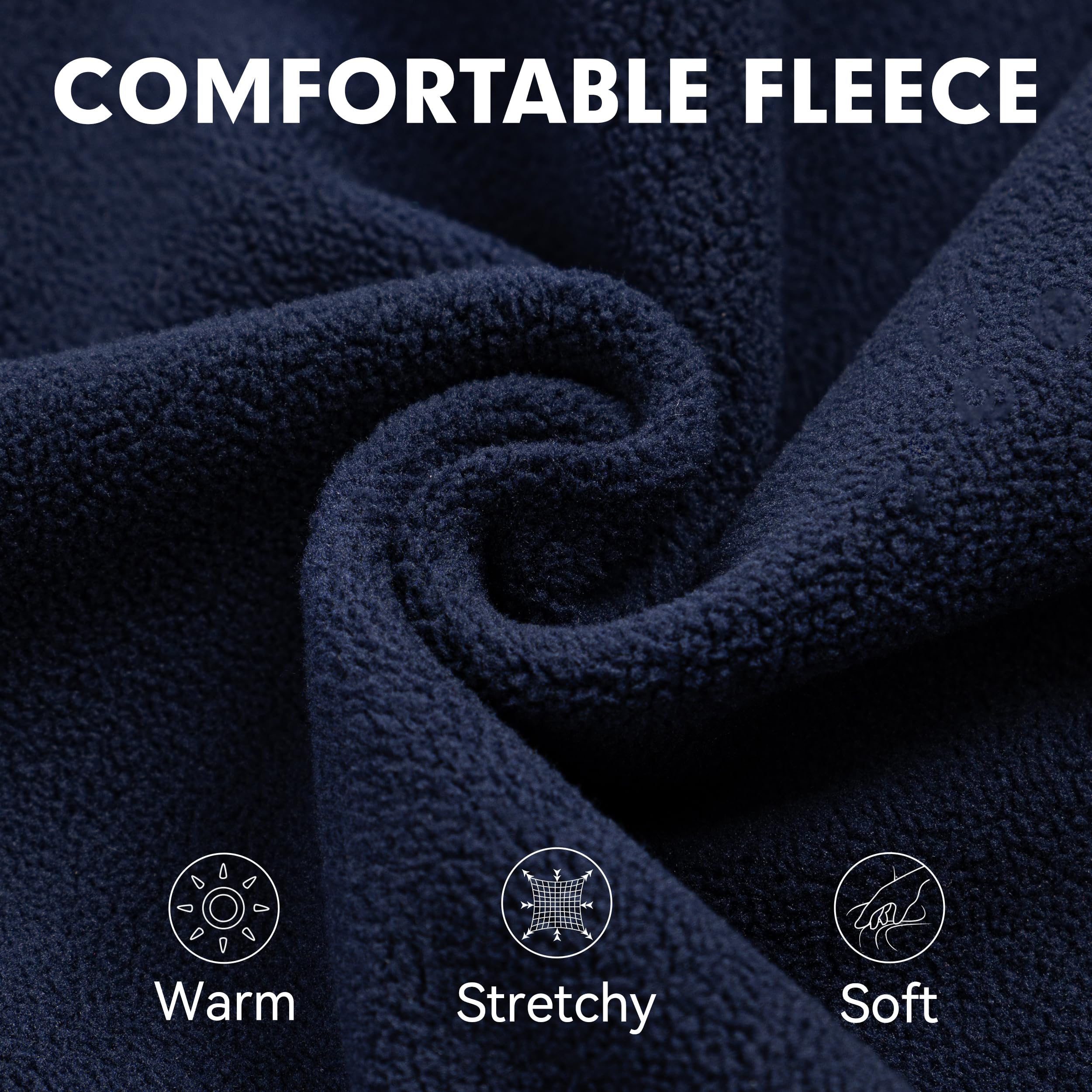cyeollo fleece dog sweater stretchy fleece provides unrestricted movement and all-day comfort