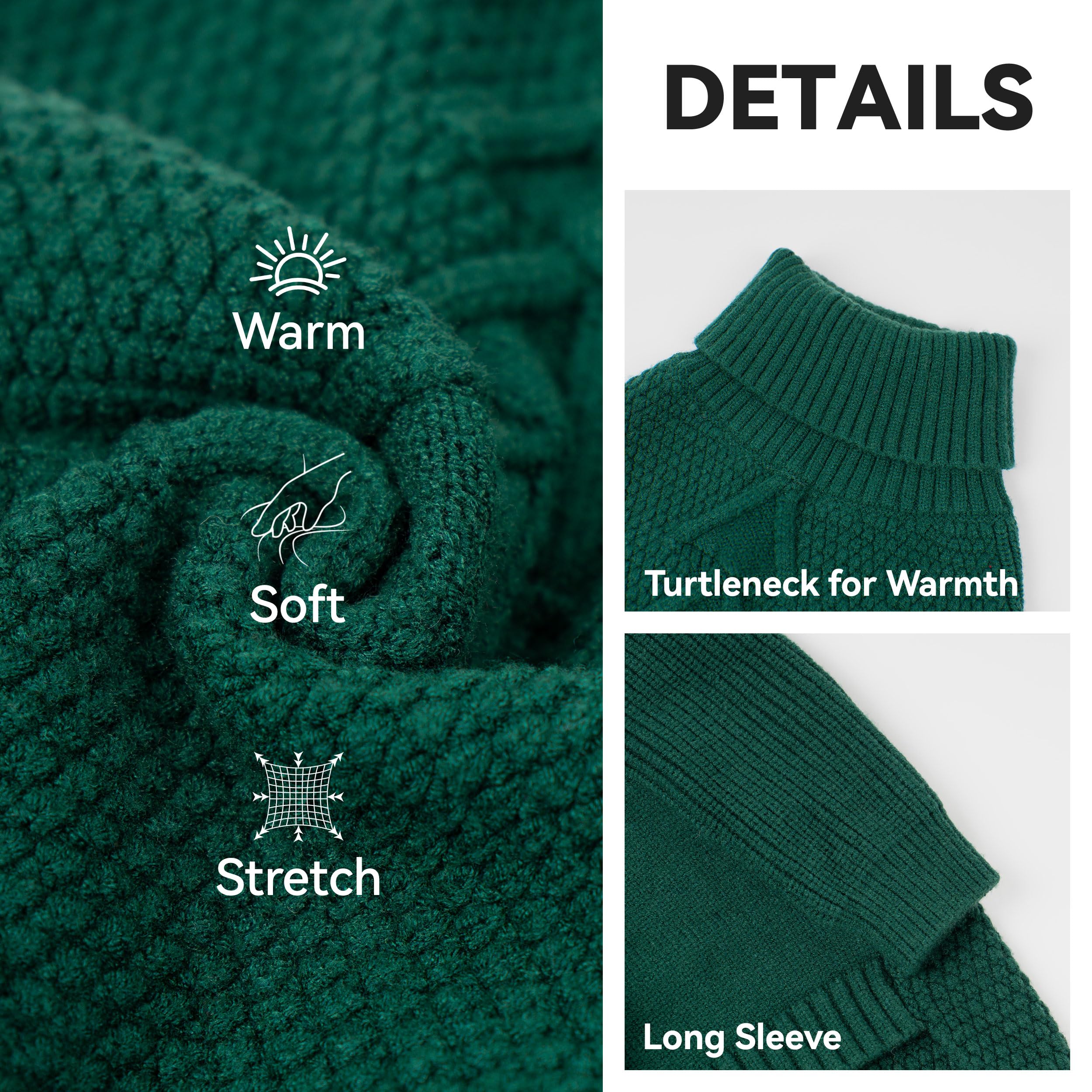 Cyeollo knitwear detail highlights classic pattern and leather label on the sweater