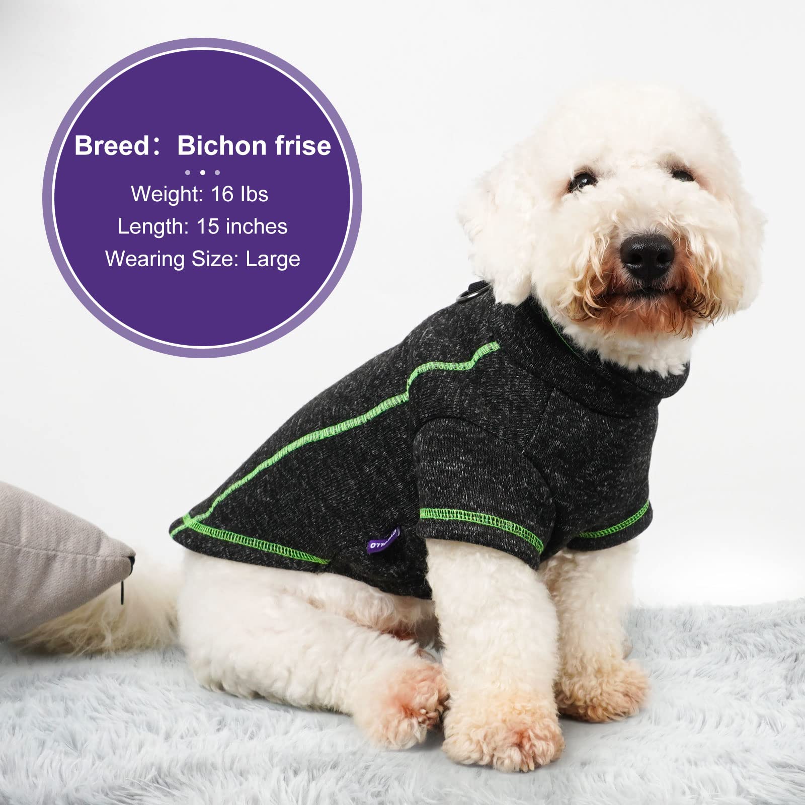 cyeollo small dog coat suitable for indoor and outdoor wear