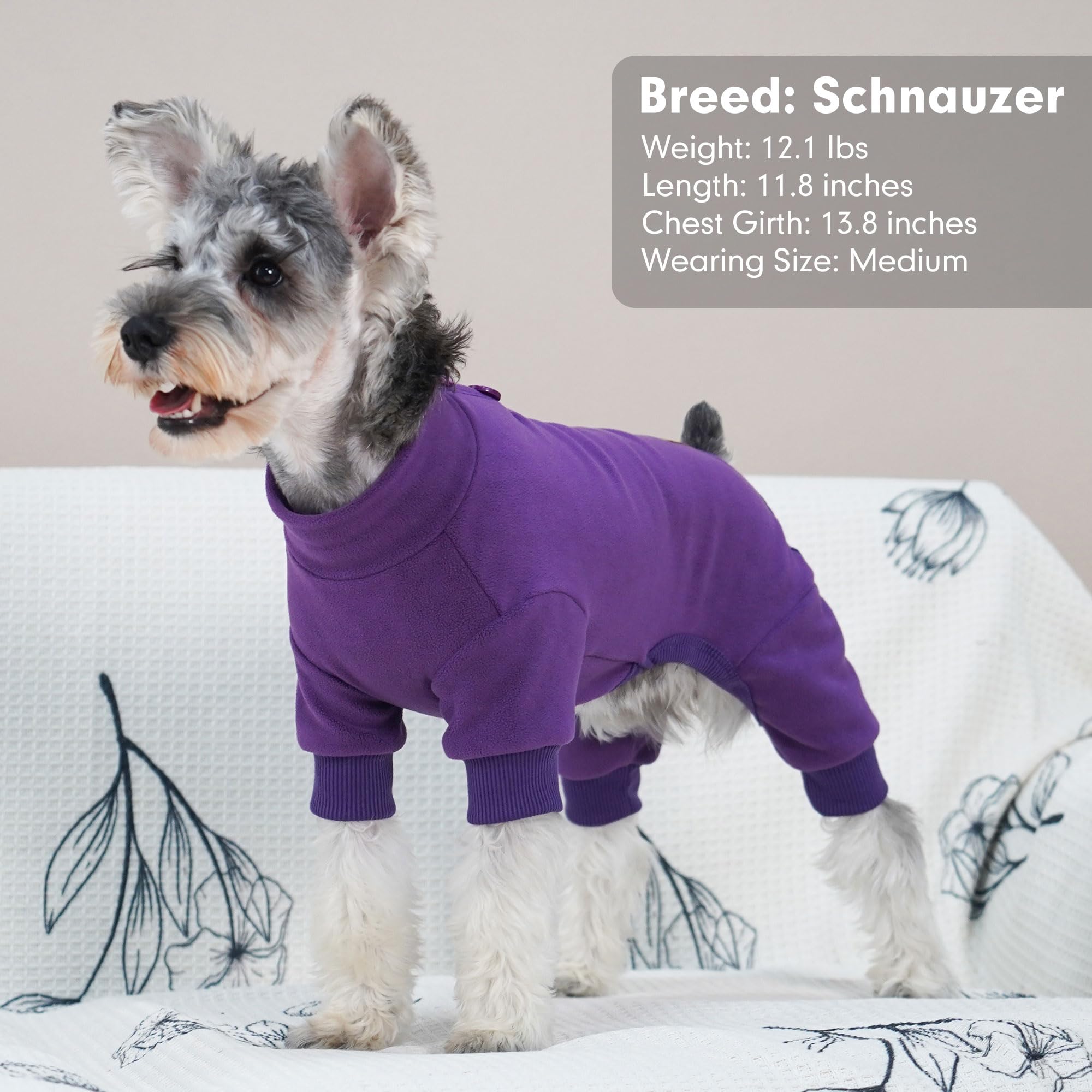 Cyeollo small dog pajamas ideal daily wear for indoor lounging or quick outdoor outings.