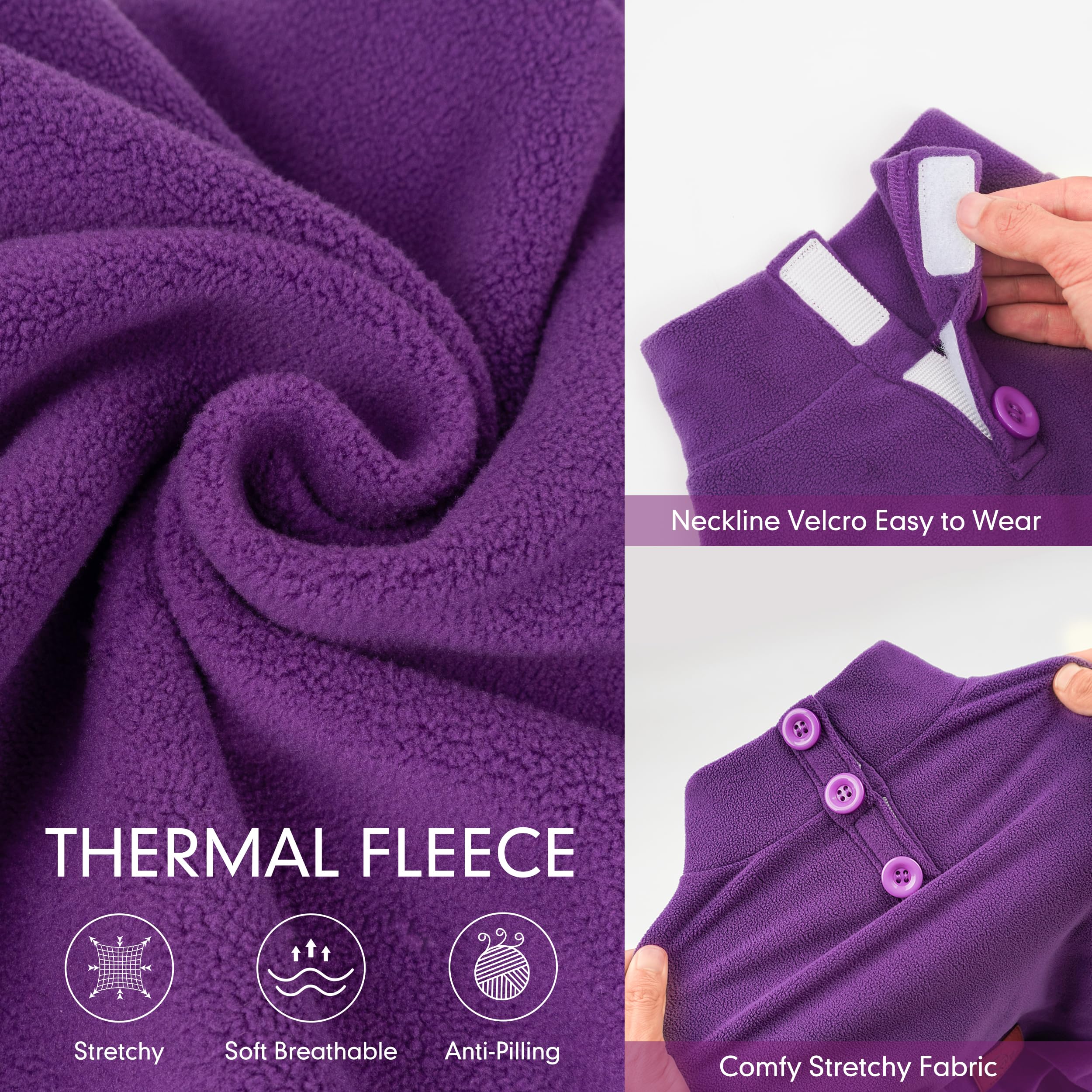 Cyeollo small dog pajamas high-collar detail provides extra warmth during chilly evenings.