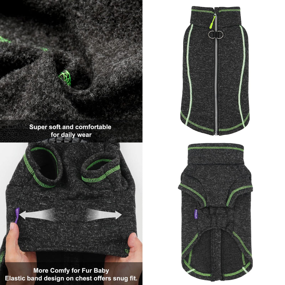 cyeollo warm fleece lining keeps small dogs cozy indoors and outdoors