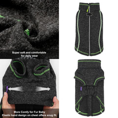 cyeollo warm fleece lining keeps small dogs cozy indoors and outdoors