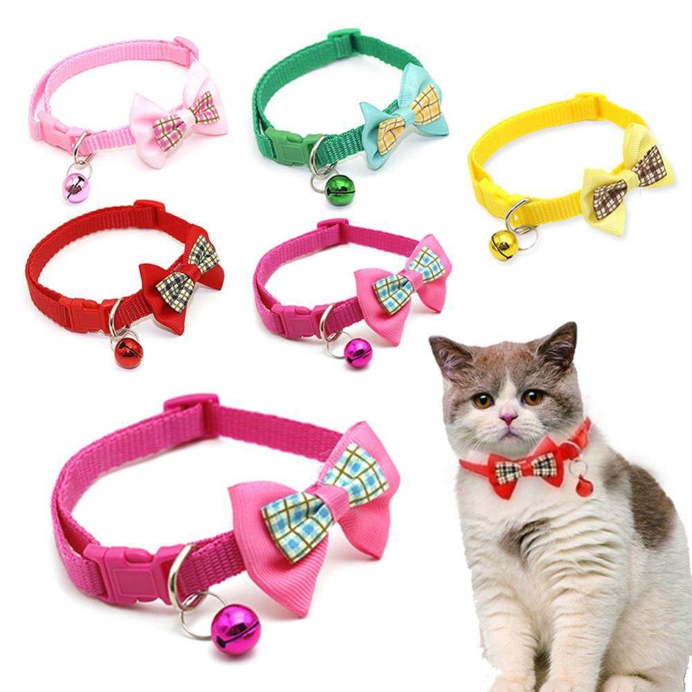 Cyhaen adjustable nylon pet collar in six colors for daily wear.