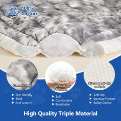 Cyhczx upgraded non-slip base keeps the bed secure on hard-bottom car seats.